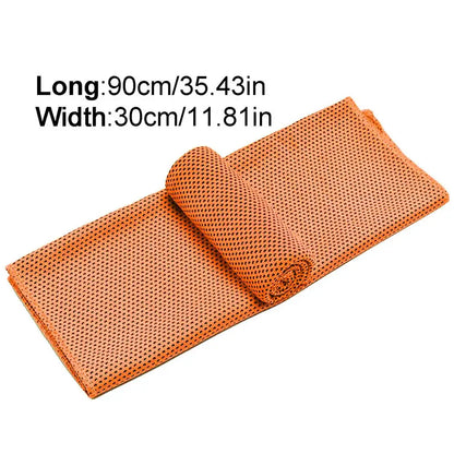 1pc Polyester Cooling Towel, Sneldrogend Ice Towel, Zacht en Ademend Microfiber Sportdoek voor Yoga, Hardlopen, Gym en Workout