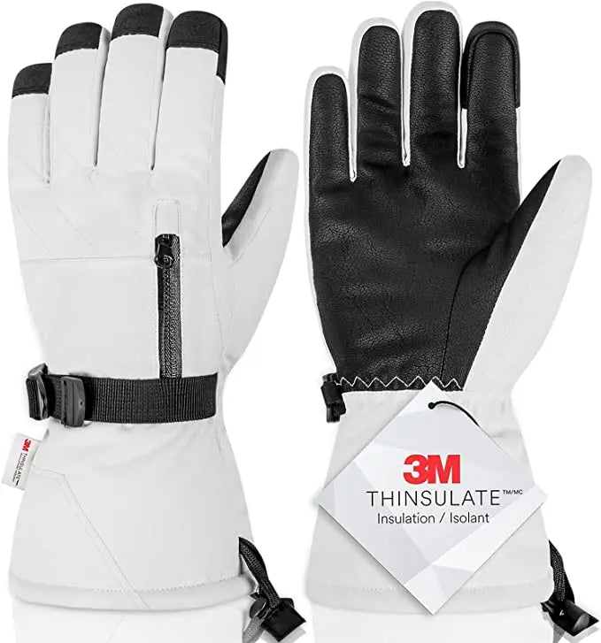 Wasserdichte Ski- und Snowboardhandschuhe mit Touchscreen – 3M Thinsulate Winterhandschuhe für Motorrad und Wintersport