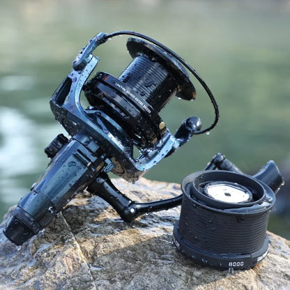 9000-12000 Full Metal Spool Visserswiel | Jigging, Trolling & Casting Reel voor Zoutwater en Zeevissen