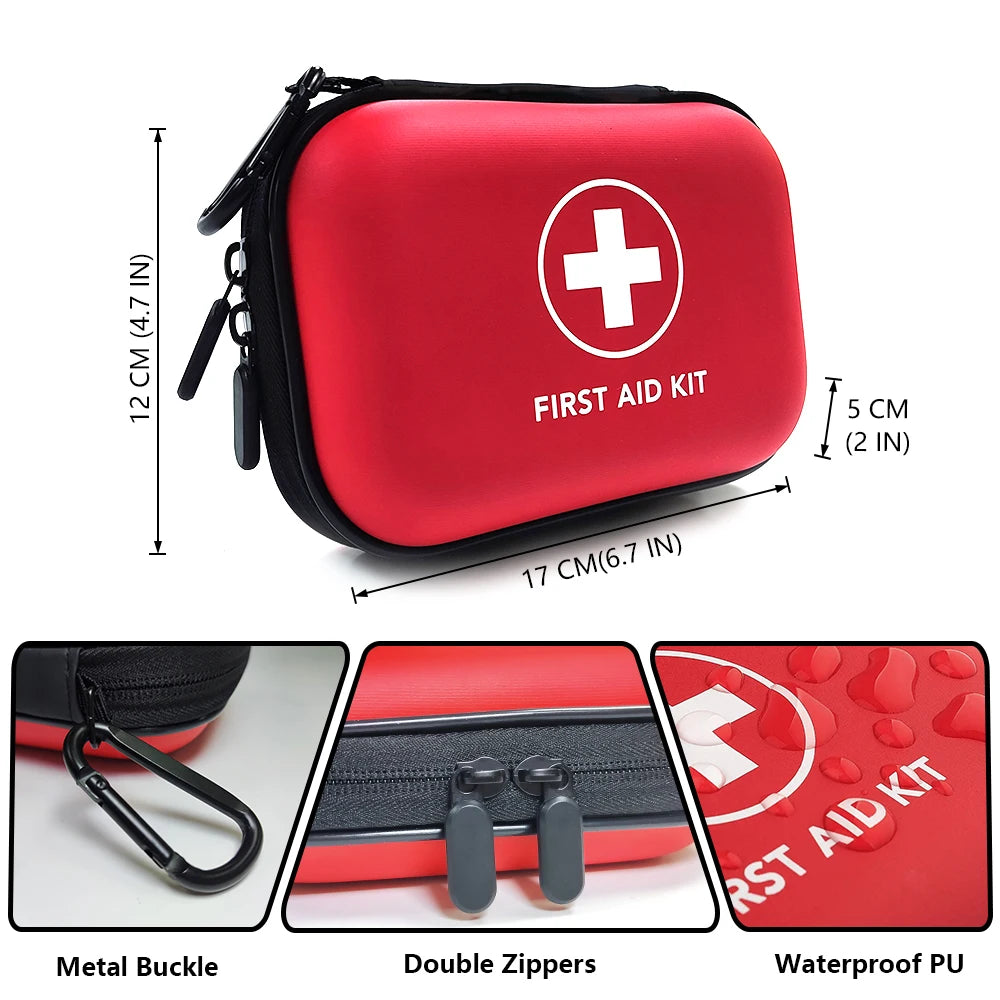 91-teiliges tragbares Erste-Hilfe-Set – kompaktes Erste-Hilfe-Set für Zuhause, Outdoor, Reisen und Camping