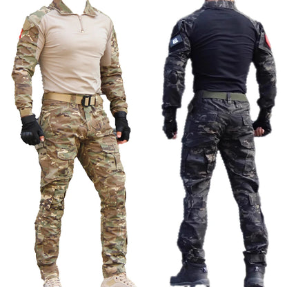 Taktische Uniform – Outdoor-Tarnbekleidungsset für Jagd, Airsoft, Paintball und Training