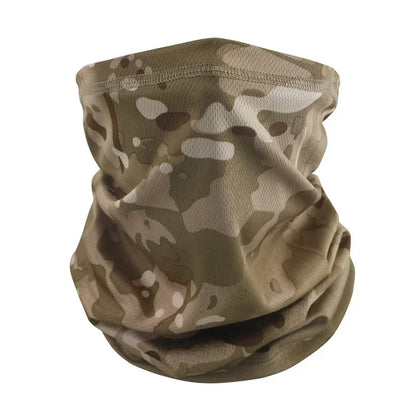 Camo Masker Nekwarmer – Ademend Sport Bandana voor Fietsen, Wandelen & Kamperen – Unisex Outdoor Tube Sjaal