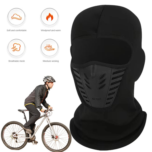 Winddichte Fleece Balaclava - Nekwarmer en Skimasker voor Outdoor, Hiking & Fietsen