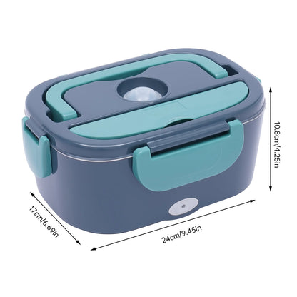 3-in-1 Elektrische Lunchbox | 1.5L | Warmhoud Lunchbox met 2 Compartimenten | Voor Auto (12V) & Vrachtwagen (24V)