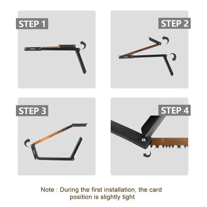 Outdoor Vouwzaag - 32 cm Manganese Hacksaw Blad met Opslag, Draagbare Logging Zaag voor Houttakken, Kamperen en Tuinwerk