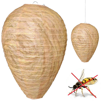 Realistische Wesp Repeller, Waterdichte Nep Wespennest voor Tuin en Achtertuin, Veilig Wespennest Afschrikmiddel voor Hornets en Wespen