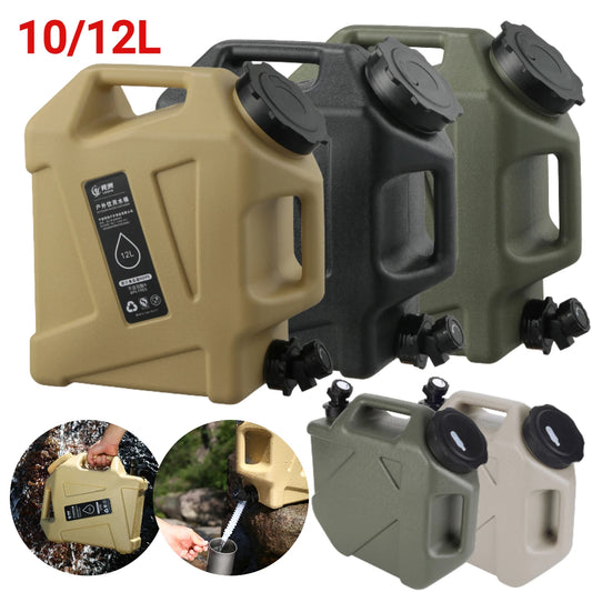 10/12L Outdoor Water Emmer | Draagbare Camping Waterzak met Kraan voor Picknick en Hiking
