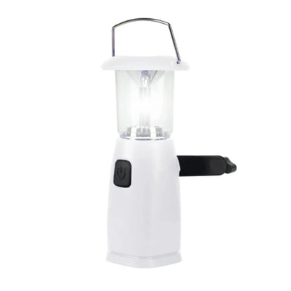 6-LED Solar & Hand Crank Dynamo Camping Lantaarn | Oplaadbare LED Zaklamp