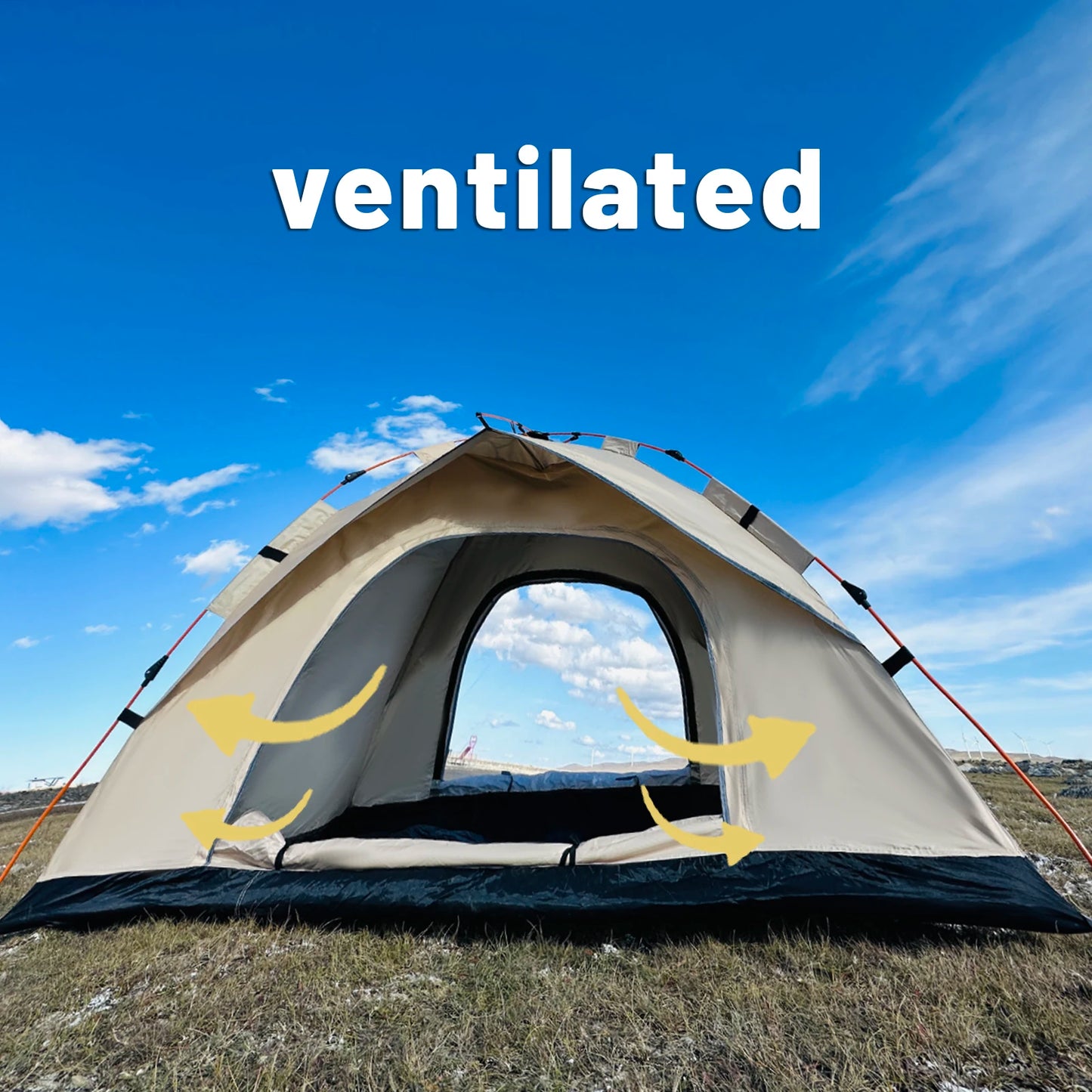 Outdoor Automatische Snelopenende Tent – Waterdichte Vierseizoenen 4-Persoons Strand- en Visserschuilplaats