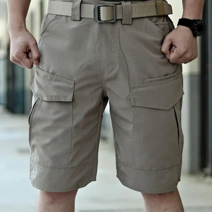 Heren Cargo Shorts – Waterdichte Outdoor Korte Broek met Meerdere Zakken