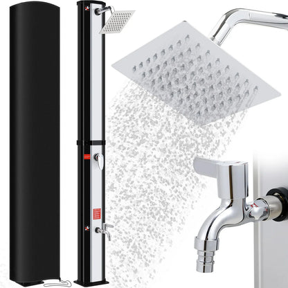 35L/40L Solar Tuindouche – Warm & Koud Water, Aluminium Outdoor Douche voor Zwembad, Tuin & Strand
