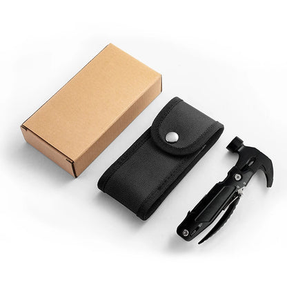 12-in-1 Multitool Hammer – Perfect Gift for Men, Dad, Grandpa or Boyfriend – Survival Tool for Camping and Outdoor
