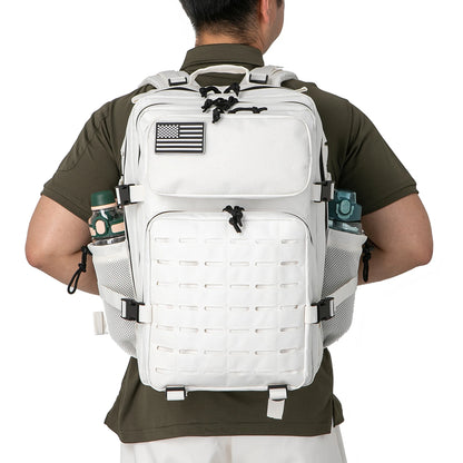 25L/45L Taktischer Rucksack – Outdoor Survival Bug Out Bag, Schultasche mit Flaschenhalter, Unisex-Rucksack