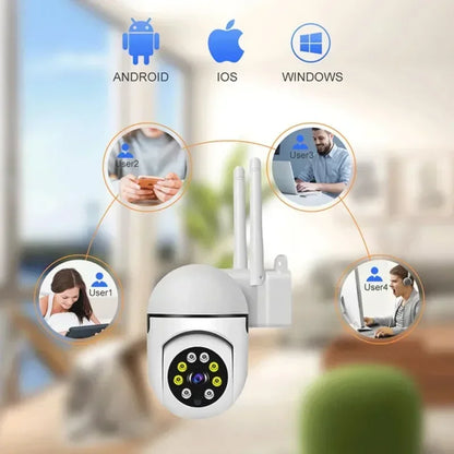Solar-WLAN-IP-Kamera – 100-W-Smart-Home-Überwachungskamera, KI-Bewegungsverfolgung, Farbnachtsicht, Zwei-Wege-Audio