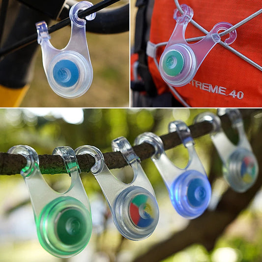 10 Piece Waterproof LED Rope Lights for Tents – Safe Hanging Lights for Camping – Mini Flashlight and Warning Light