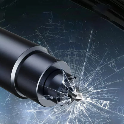 2-in-1 Auto Veiligheidshamer en Noodramenbreker – Hoge Hardheid Tungsten Staal, Gordelsnijder, Reddingshulpmiddel voor Auto