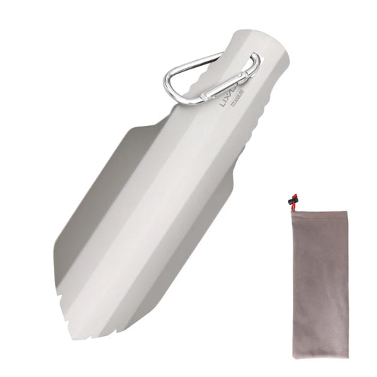 Lixada Titanium Camping Shovel | Ultralichte Trowel voor Hiking, Survival en Outdoor Activiteiten