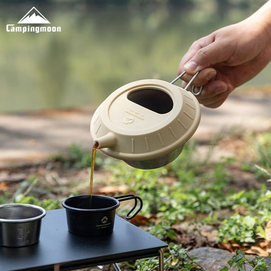 CAMPINGMOON Universal-Topfdeckel aus Silikon – lebensmittelecht und hitzebeständig für Camping und Kaffeezubereitung