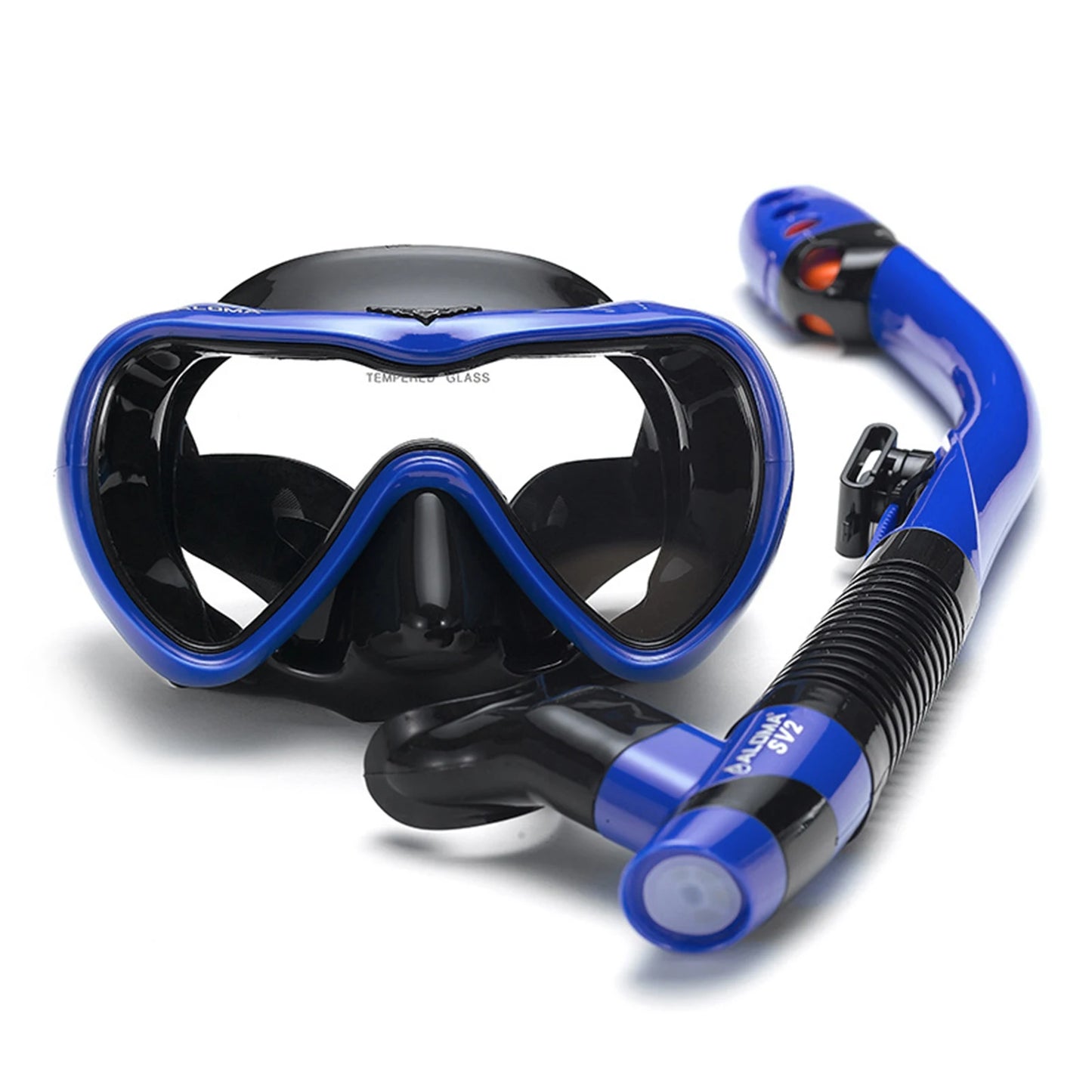 Lekvrije Snorkelset | Anti-Fog Zwembril met Gehard Glas en Dry Top Snorkel voor Snorkelen en Duiken