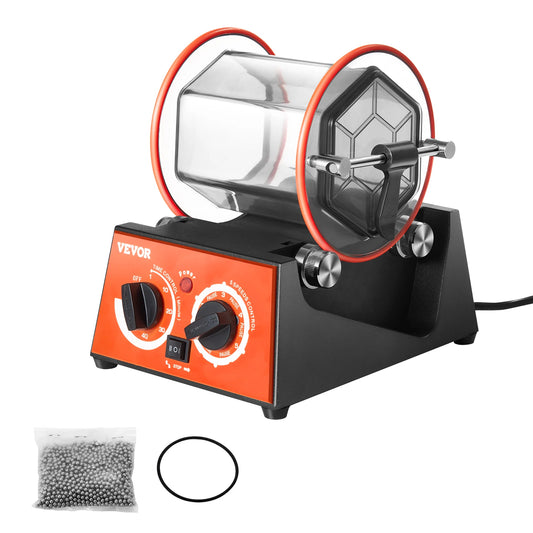 Mini Roterende Juwelenpolijstmachine – 3/5KG Capaciteit – 5 Snelheden & 60 Min Timer – Professionele Trommelpolijstmachine