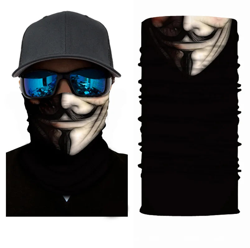 Fiets Bandana Sjaal – Naadloze Tactical Nekhoes & Balaclava – Fiets-, Ski- & Motor Masker voor Mannen – Outdoor Hiking & Vissen