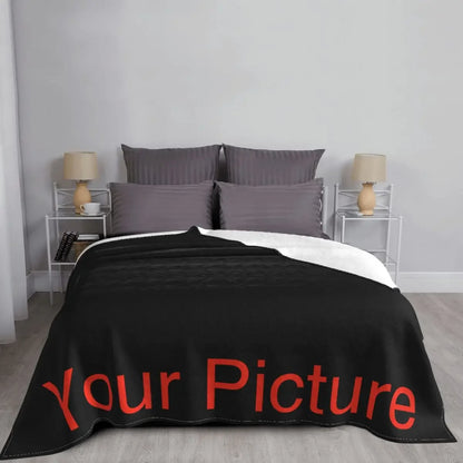 Gepersonaliseerde Coral Fleece Deken - Luxe Anti-Pilling Plaid voor Thuis, Reizen & Hotel