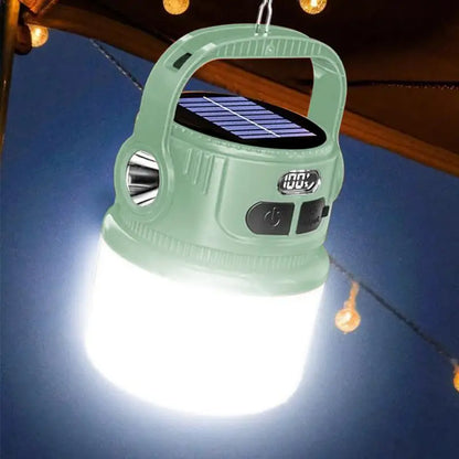 Camping Oplaadbare LED Lantaarn | Waterdichte Zaklamp & Solar Tentlamp