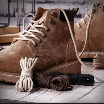 Runde Schnürsenkel aus Polyester – 2 Stück/Paar für Stiefel und Outdoorschuhe