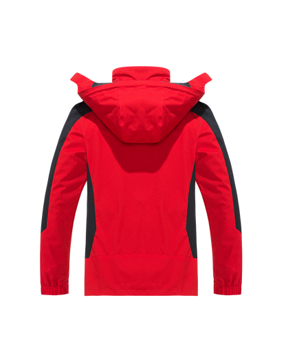 Heren Waterdichte Hiking Jas – Winddichte Outdoor Jas met Afneembare Capuchon, Grote Maten voor Lente en Herfst