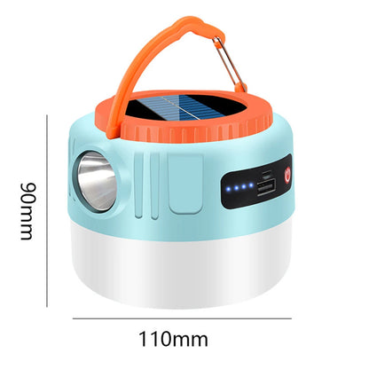 LED Noodverlichting | 300LM | Solar & USB Oplaadbaar | Waterdicht | 6 Modi & Afstandsbediening