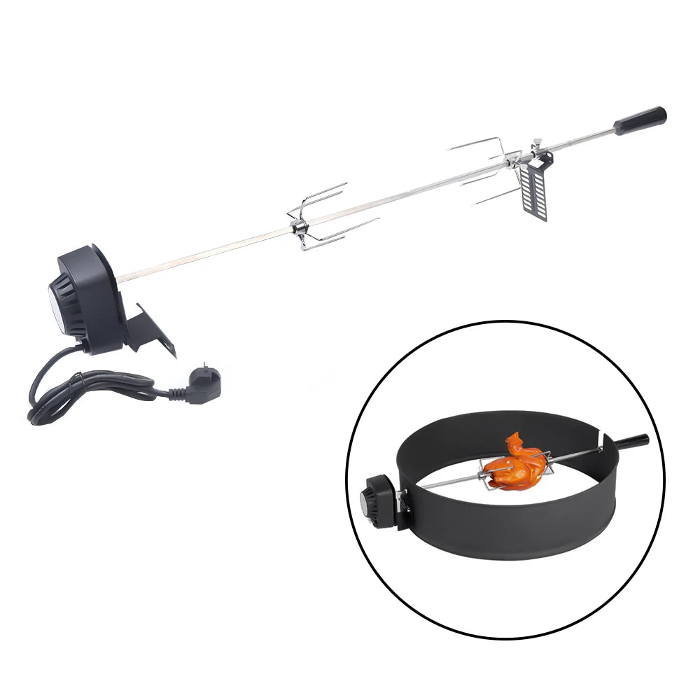 Elektrische BBQ Grill Spit Roaster – Outdoor Rotisserie Kit met 120 cm Kabel