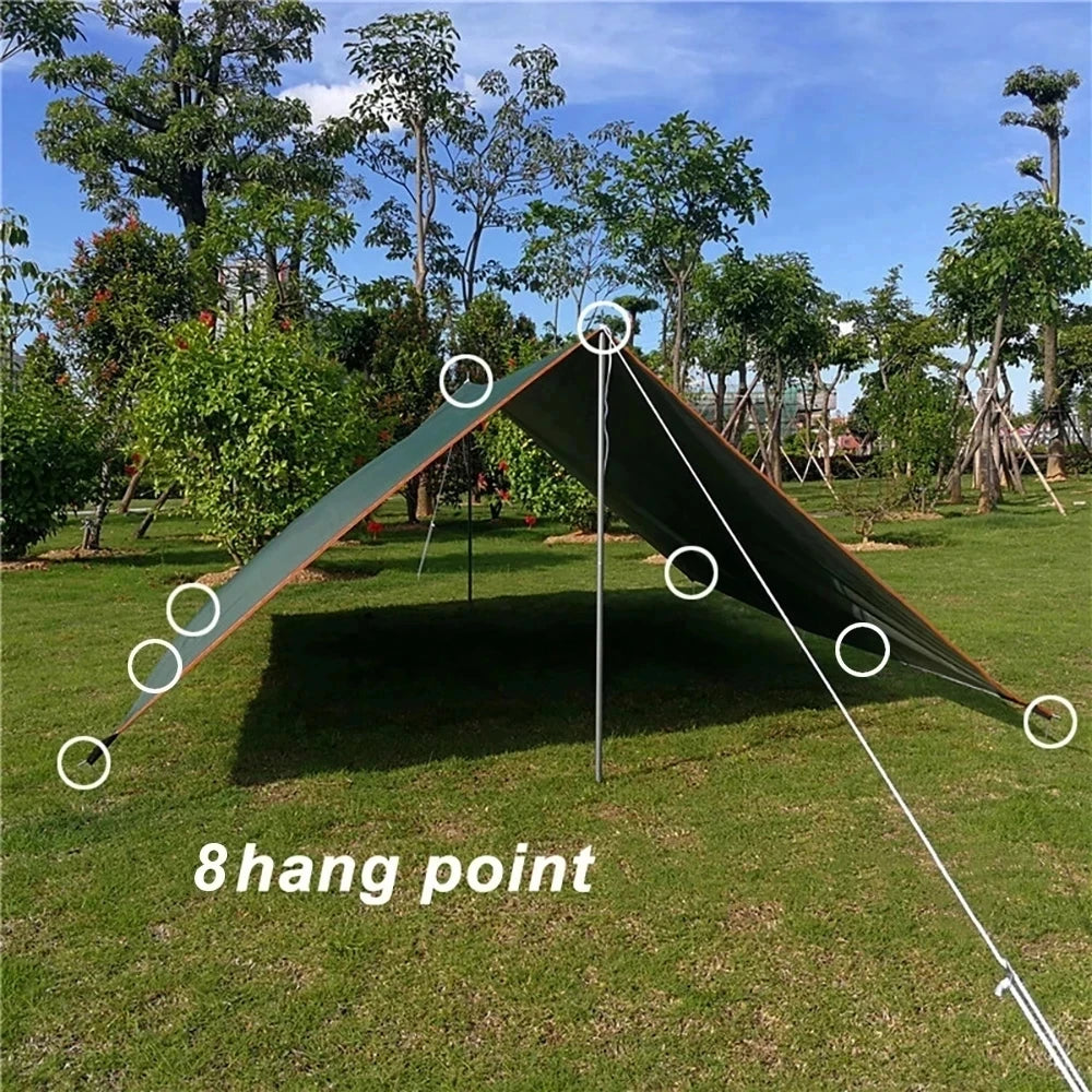 Compacte Canopy Tent met Draagtas – Lichtgewicht, Waterdicht en UV-bestendig Schaduwtent voor Outdoor Gebruik