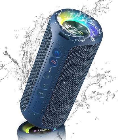 X8 Pro Bluetooth Speaker – 40W Draadloze Stereo Geluid, Diepe Bass, IPX7 Waterdicht, 30U Playtime, 7 Kleuren Licht, 3 EQ Modus
