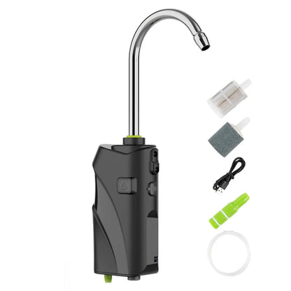 3-in-1-Handwasch- und Angelwerkzeug – Intelligente Sensor-Wasserpumpe mit Sauerstoffzufuhr, LED-Licht und 2600-mAh-Akku