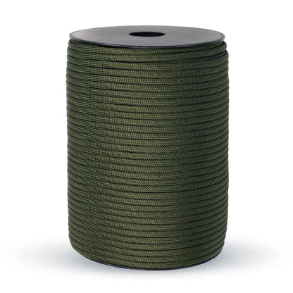 100M 550 Militaire Standaard 9-Core Paracord Touw 4mm – Outdoor Parachute Koord voor Survival, Tent, Lanyard en DIY