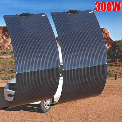Flexibel Zonnepaneel 12V – 100W/120W/200W/240W/300W Monokristallijn – Ideaal voor Camper, Boot & Balkon
