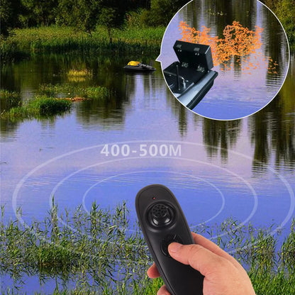 GPS Vissersboot met Bait Containers - Automatische Afstandsbediening Bait Boat, Bereik 400-500m