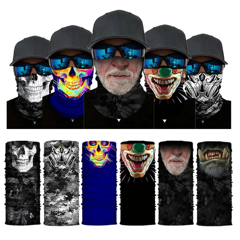 Fiets Bandana Sjaal – Naadloze Tactical Nekhoes & Balaclava – Fiets-, Ski- & Motor Masker voor Mannen – Outdoor Hiking & Vissen