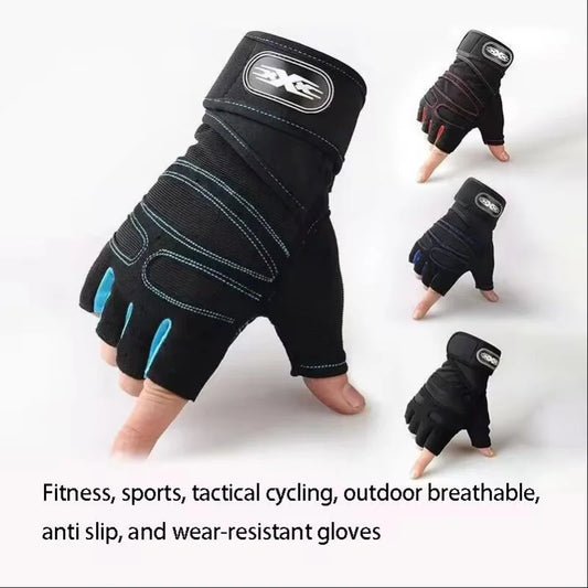 Ademende Half Finger Fitnesshandschoenen – Slijtvaste Sporthandschoenen voor Fietsen, Klimmen & Outdoor