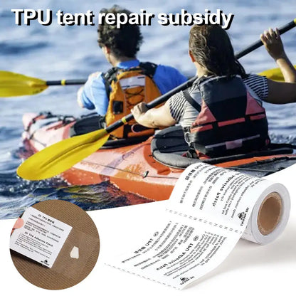 Wasserdichtes, transparentes TPU-Reparaturband – selbstklebendes Vinyl-Flicken für Pool-, Zelt- und Schlauchbootreparaturen