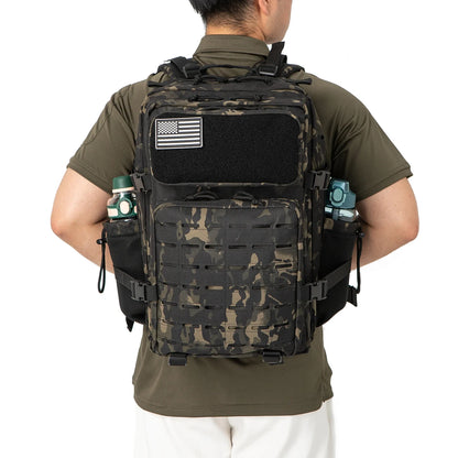 25L/45L Tactische Rugzak met Laser Cut MOLLE – Outdoor & Gym Rugtas met Bekerhouders voor Heren & Dames