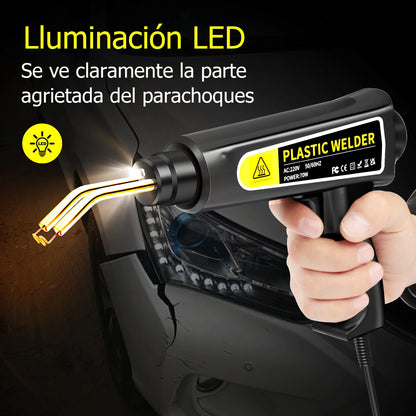 70W Kunststof Lasapparaat – Bumper Reparatie Set, Warmtelaminator, 400x Reparatienagels, EU Plug