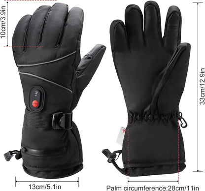 Beheizte Handschuhe – wiederaufladbarer 6000-mAh-Akku – einstellbare Temperatur – für Radfahren, Motorradfahren, Skifahren und Bergsteigen