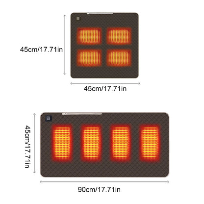 Elektrisch beheizte Sitzmatte mit 5 V USB – 3 Temperatureinstellungen, wasserdicht und hautfreundlich, für Camping und Outdoor-Aktivitäten