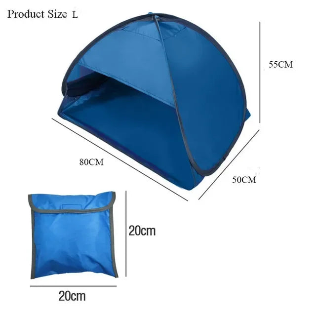 Snelle Automatische Strandtent – Draagbare UPF50+ Zonnescherm Tent voor Camping, Vissen & Outdoor