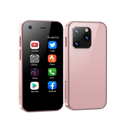 KING5000 Mini Smartphone – Android 9.0, 3G Dual SIM, 2.5'' IPS Scherm, 16GB ROM – Compacte Pocket Smartphone met Play Store