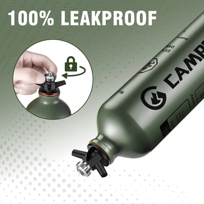 Liquid Fuel Bottle 0.5L / 1L | Veiligheidsventiel voor Outdoor Camping en Multi-Purpose Gebruik