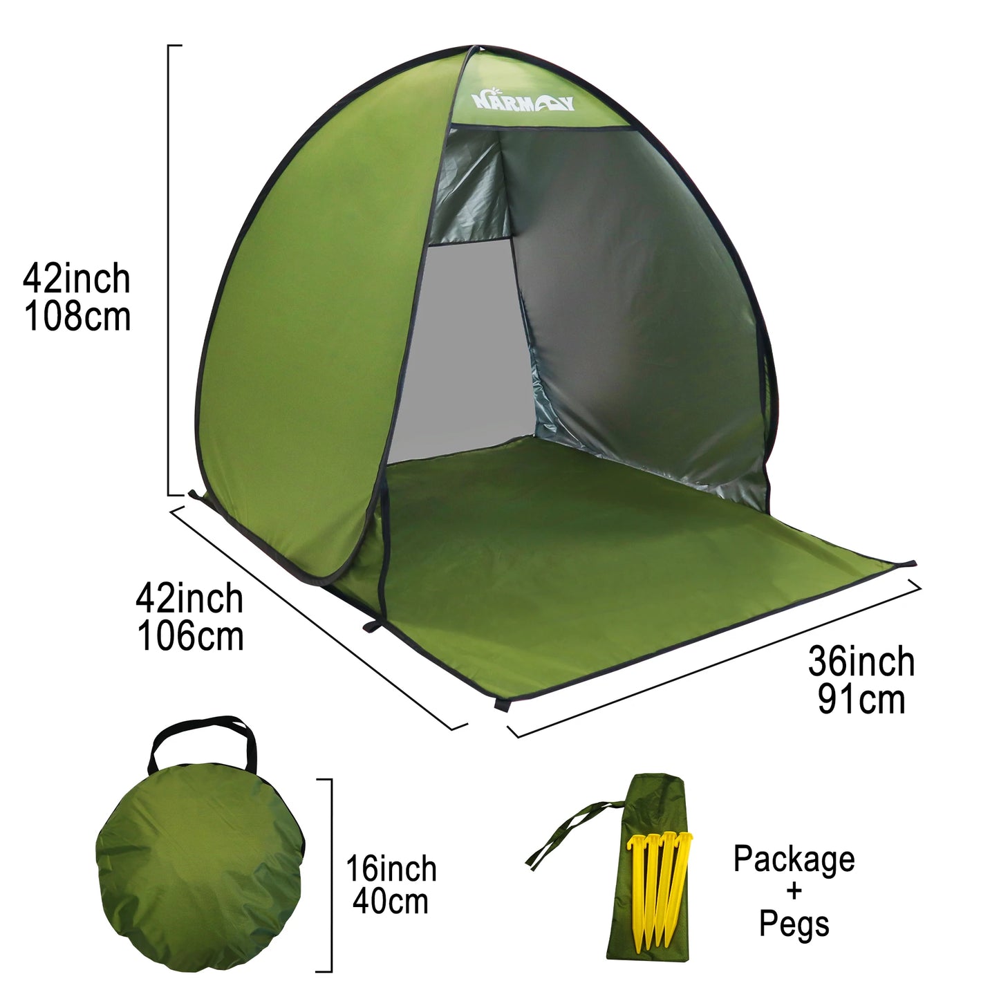 Pop-Up Strandtent – UV-bestendig & Waterdicht Zonnescherm voor Camping en Outdoor