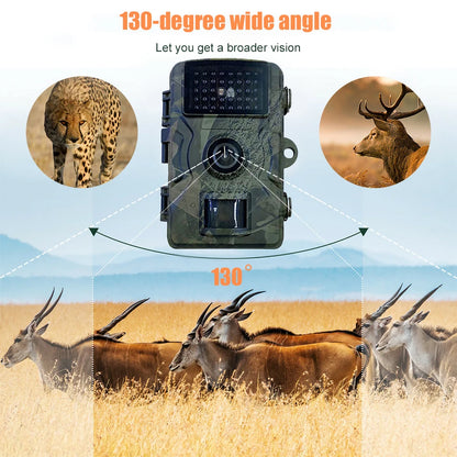 20MP 1080P Wildkamera – Wasserdichte Infrarot-Nachtsichtkamera mit Bewegungserkennung