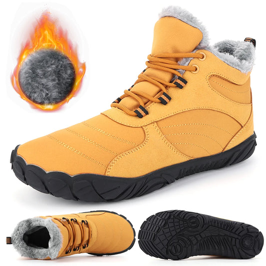 Winter Boots voor Mannen en Vrouwen - Waterdichte Buitenboots met Plush Voering, Antislip, Flexibele Rubber Zolen, Grootte 36-46